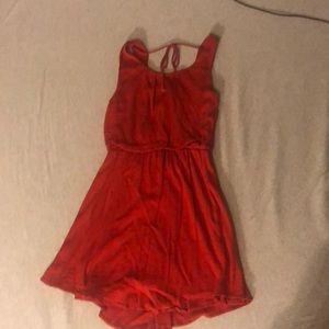Red cocktail dress